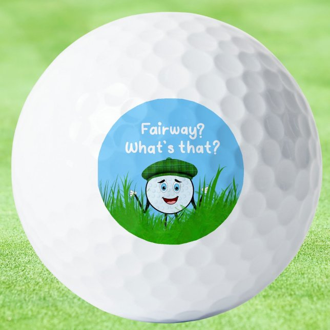 Bola de Golf Divertida en el Rough Buscando la Cal (Subido por el creador)