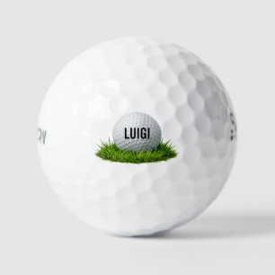 Bola de Golf en Césped Personalizada con Nombre