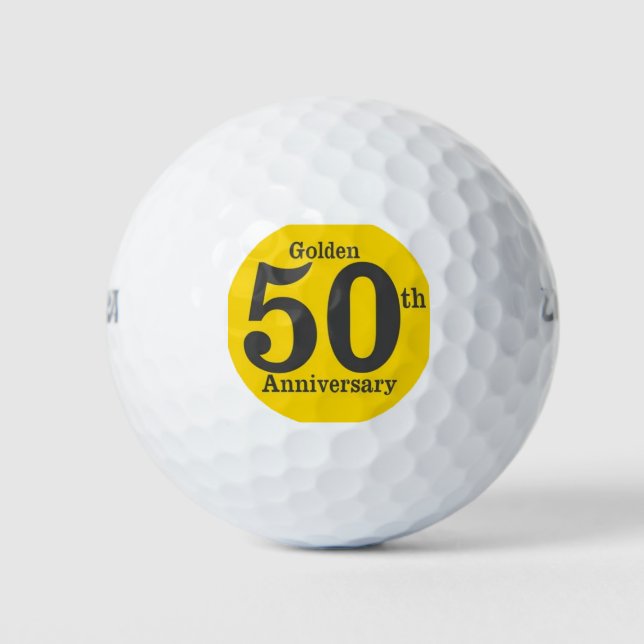 Bola de golf Golden 50 Aniversario (Anverso)