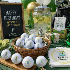 Bola de Golf | Golf Es Tónico Diseño de Vidrio Lim