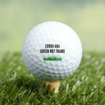 Bola de golf "Green Not Found" Regalo de golf Grac