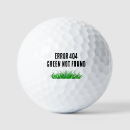 Bola de golf "Green Not Found" Regalo de golf Grac
