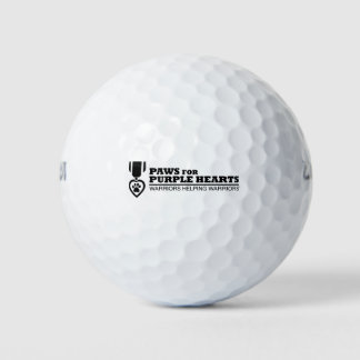 Bola de golf - Logotipo blanco y negro