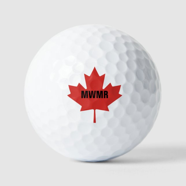 Bola de golf Maple Pride: con Monograma (Anverso)