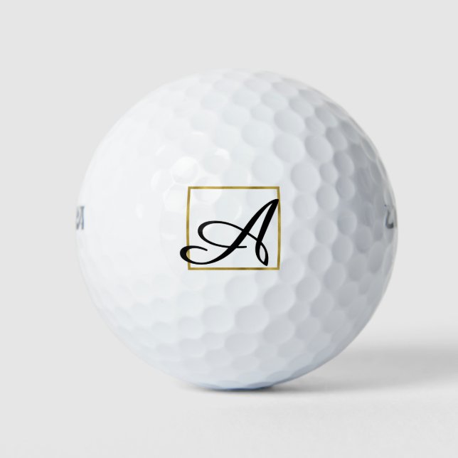 Bola de Golf Monogramada con el primer o último in (Anverso)