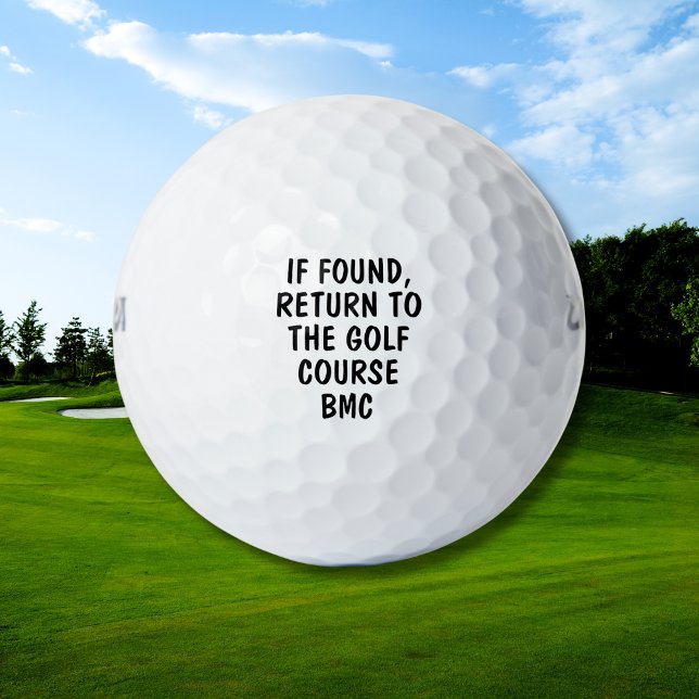 Bola de Golf Perdida con Monograma Personalizado y (Subido por el creador)