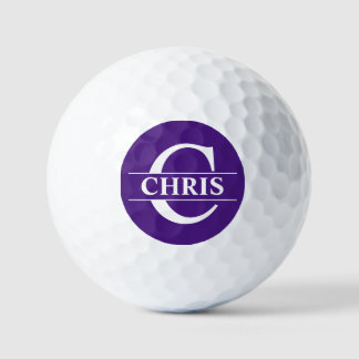 Bola de Golf Personalizada - Morado