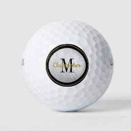 Bola de golf personalizado con Monograma y Nombre