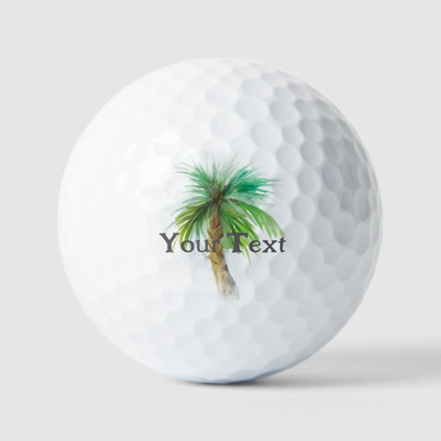 Bola de golf Personalizado Palm Tree (Anverso)