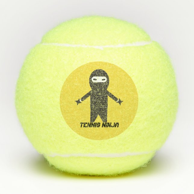 Bola de juego divertida de Ninja del tenis (Anverso)