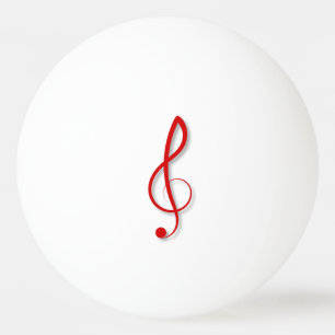 Bola de los tenis de mesa del Clef agudo