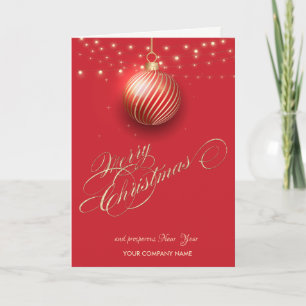 Bola de Navidad de oro, Luces de Cadena Rojas Corp