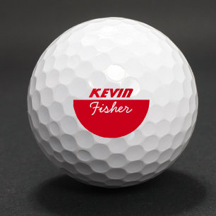 bola de oro personalizada roja 