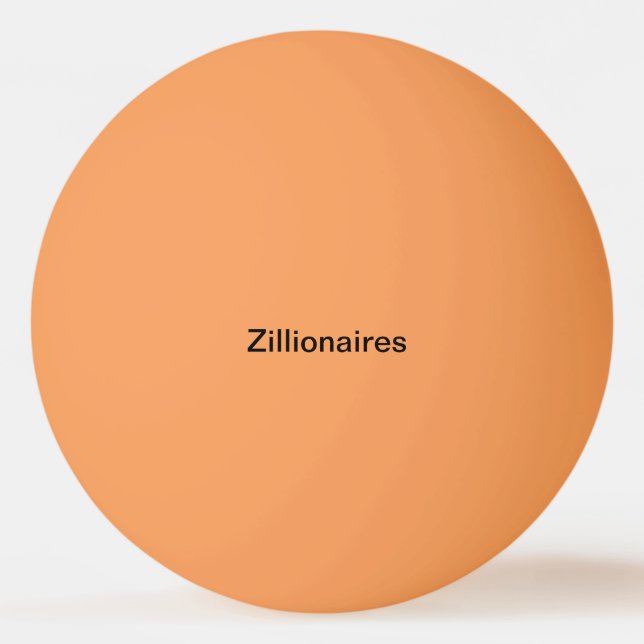 bola de ping-pong anaranjada de los zillionaires (Anverso)