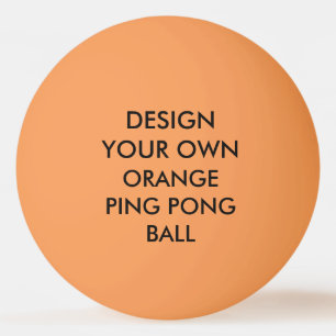 Bola de ping-pong ANARANJADA personalizada