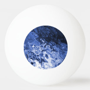 Bola de ping-pong azul del extracto del árbol