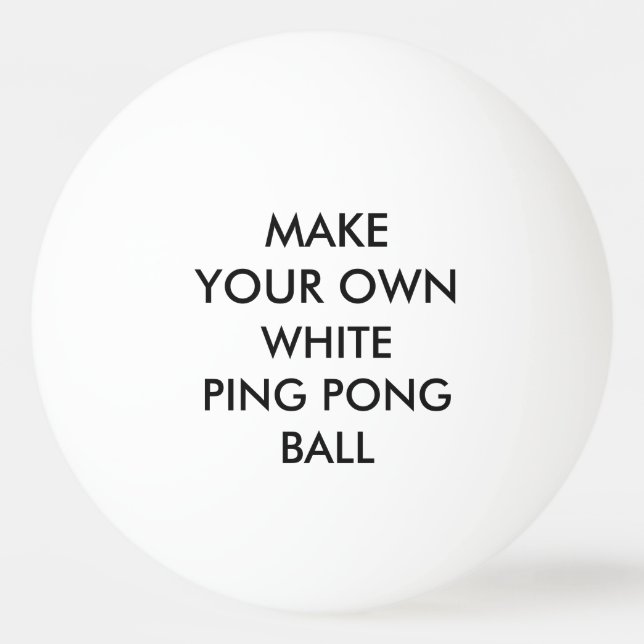 Bola de ping-pong BLANCA personalizada (Anverso)