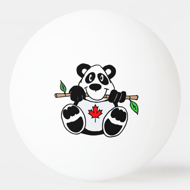 Bola de ping-pong canadiense de la panda (Anverso)