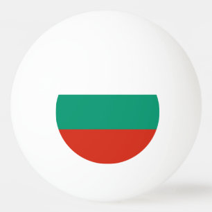 Bola de Ping Pong con la bandera patriótica búlgar