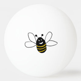 bola de ping pong de abeja feliz