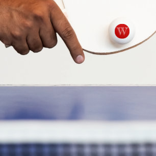 Bola de ping-pong de encargo del monograma