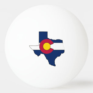 Bola de ping-pong de la bandera de Colorado del