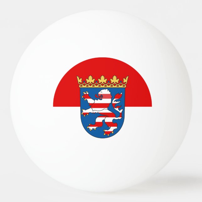 Bola de Ping-Pong de la bandera de Hesse (Anverso)