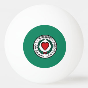 Bola de Ping-Pong de la bandera de Worcester, Mass