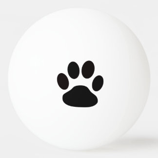 Bola de ping-pong de Pawprint del perro