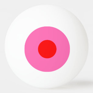 bola de ping-pong de una estrella - rosa y rojo