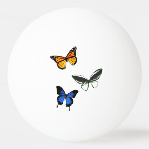 Bola de ping-pong del modelo de mariposa
