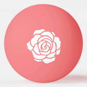 Bola de ping-pong del rosa blanco