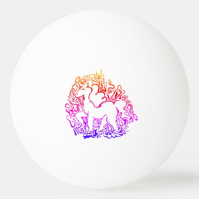 Bola de ping-pong del unicornio (Anverso)