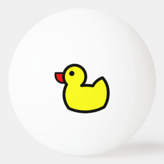 Bola de ping-pong Ducky afortunada amarilla