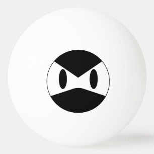 Bola de ping-pong enojada de Ninja