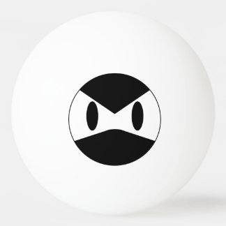 Bola de ping-pong enojada de Ninja