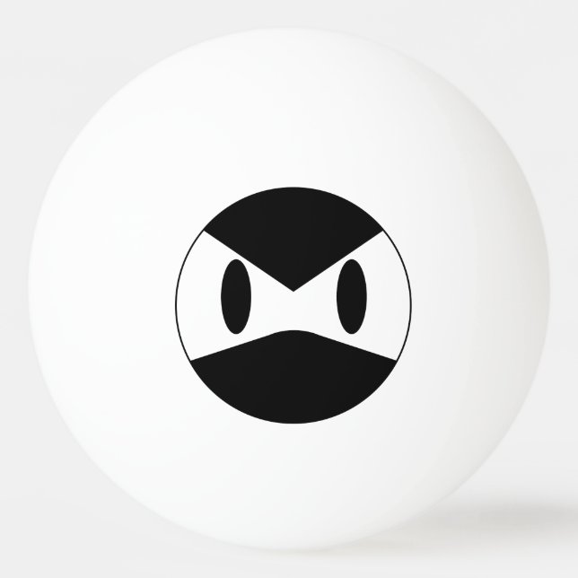 Bola de ping-pong enojada de Ninja (Anverso)