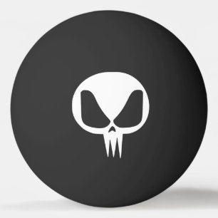 Bola de ping-pong extranjera del cráneo