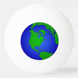 BOLA DE PING-PONG - GLOBO DEL MUNDO