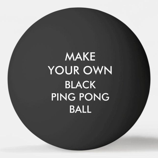 Bola de ping-pong NEGRA personalizada (Anverso)