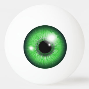 Bola de Ping Pong Ojo Verde