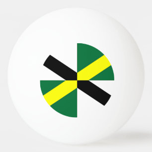 Bola de ping-pong patriótica con la bandera de