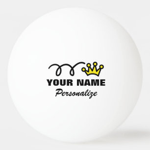 Bola de ping-pong personalizada de la corona para