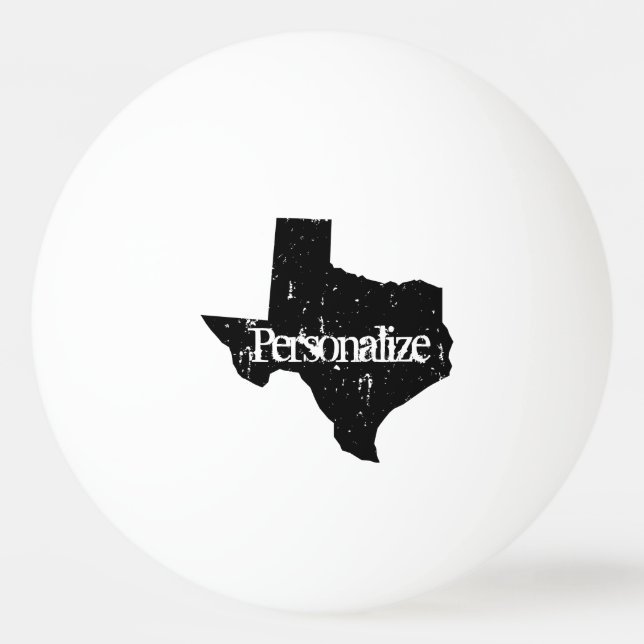 Bola de ping-pong personalizada de Tejas para los (Anverso)