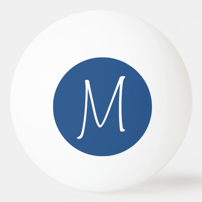 Bola de ping-pong personalizada del monograma (Anverso)