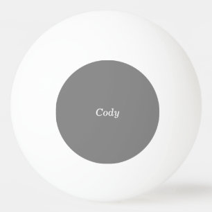 Bola de ping-pong personalizada gris