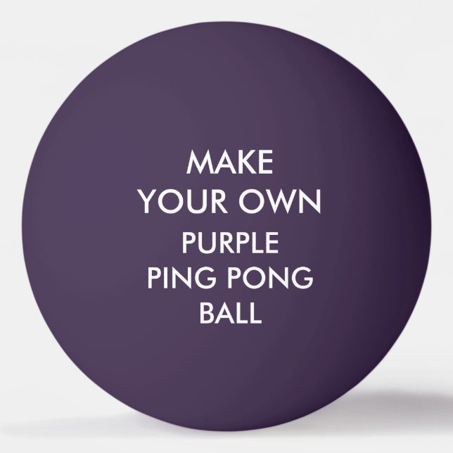 Bola de ping-pong PÚRPURA personalizada (Anverso)