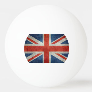 Bola de ping-pong retra de la bandera británica