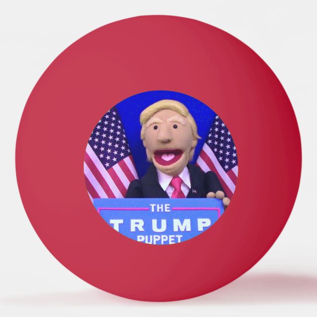 bola de ping-pong roja del @TheTrumpPuppet (Anverso)