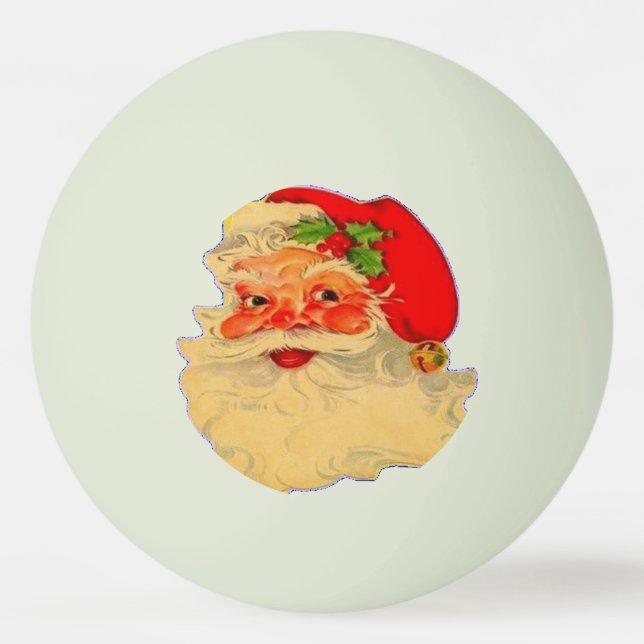 Bola de ping-pong - Santa - resplandor en el verde (Anverso)